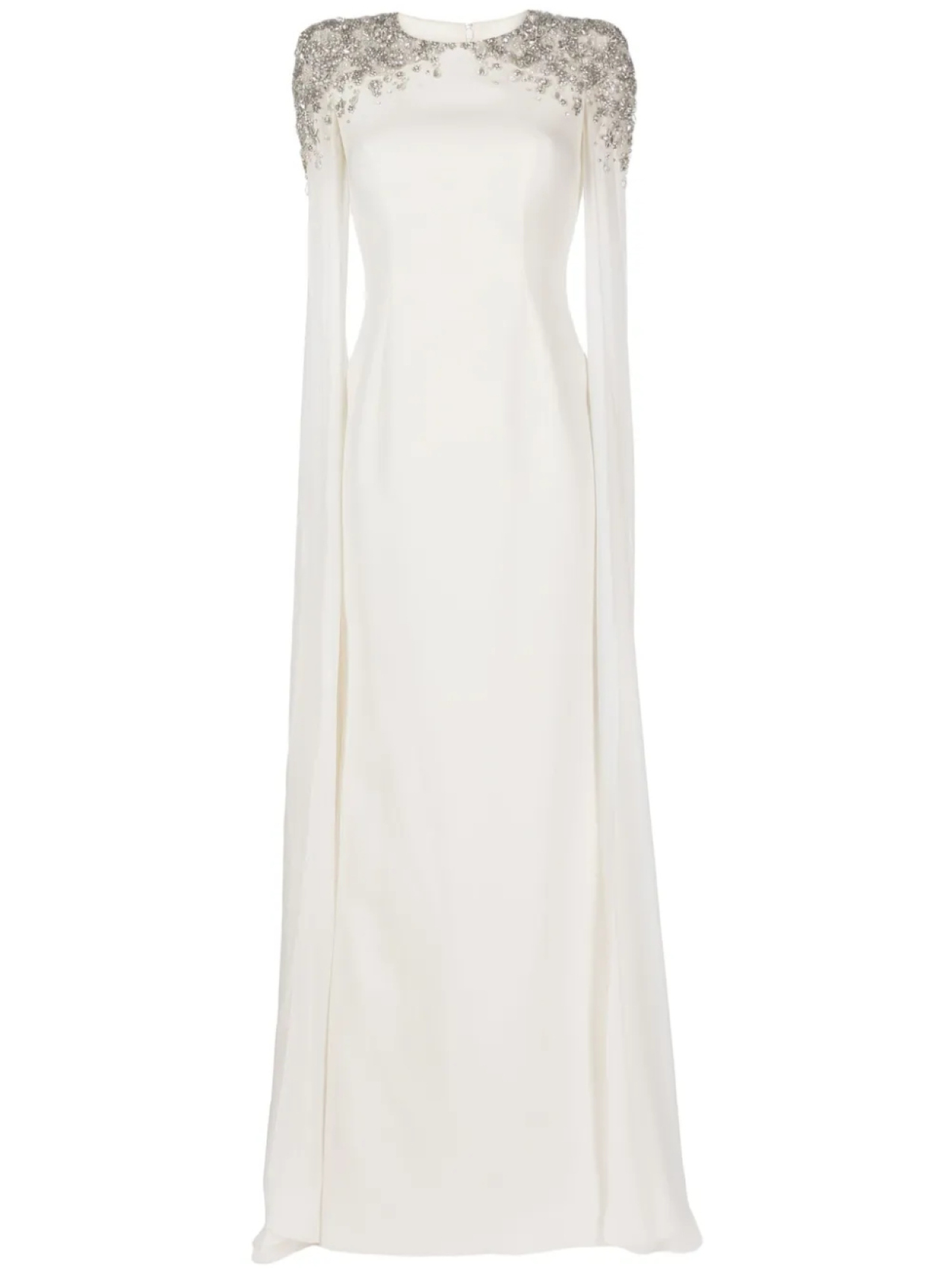 

Jenny Packham вечернее платье Jenna с кристаллами, белый