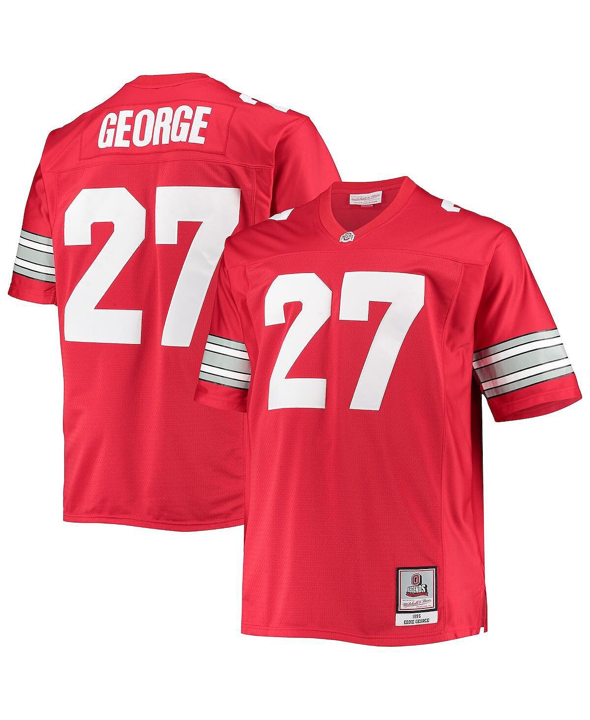 

Мужская футболка Eddie George Scarlet Ohio State Buckeyes Big and Tall Legacy Alumni Mitchell & Ness