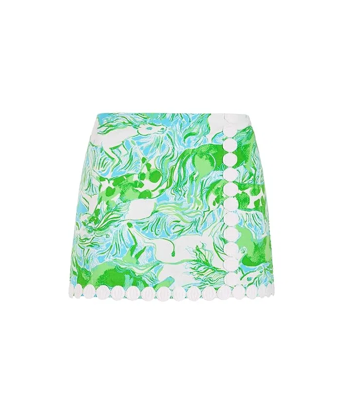 Юбка-шорты Mini Michelina Lilly Pulitzer Kids, Capri Blue Galloping Gals