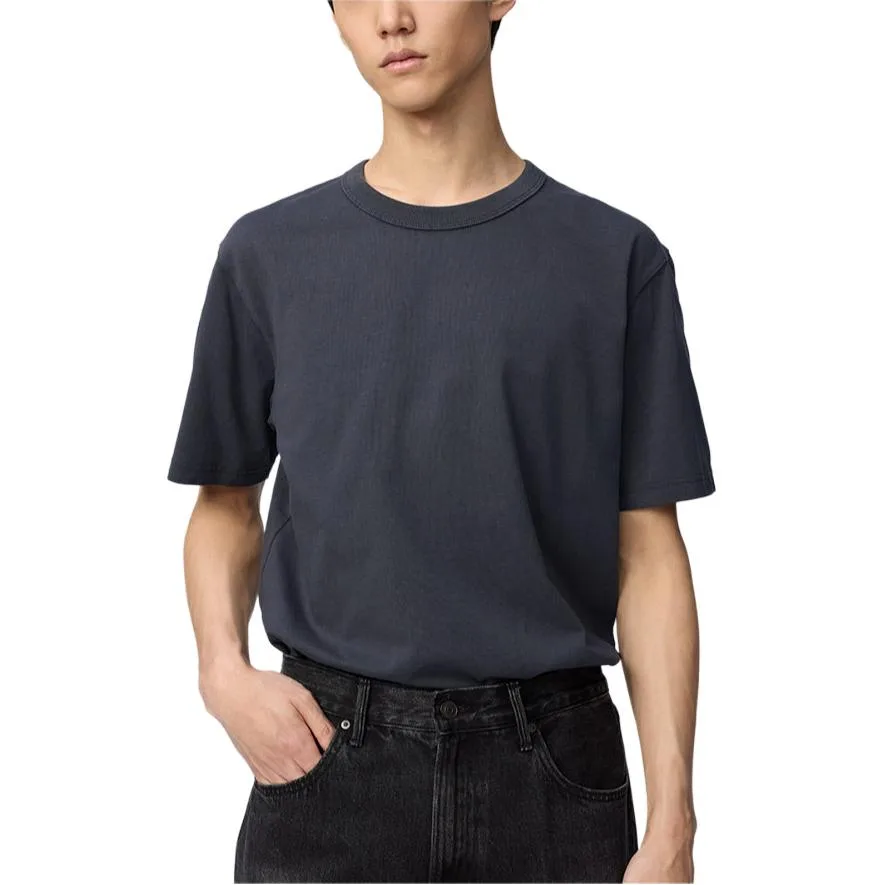 UNIQLO Футболка U Collection Asphalt Gray с круглым вырезом