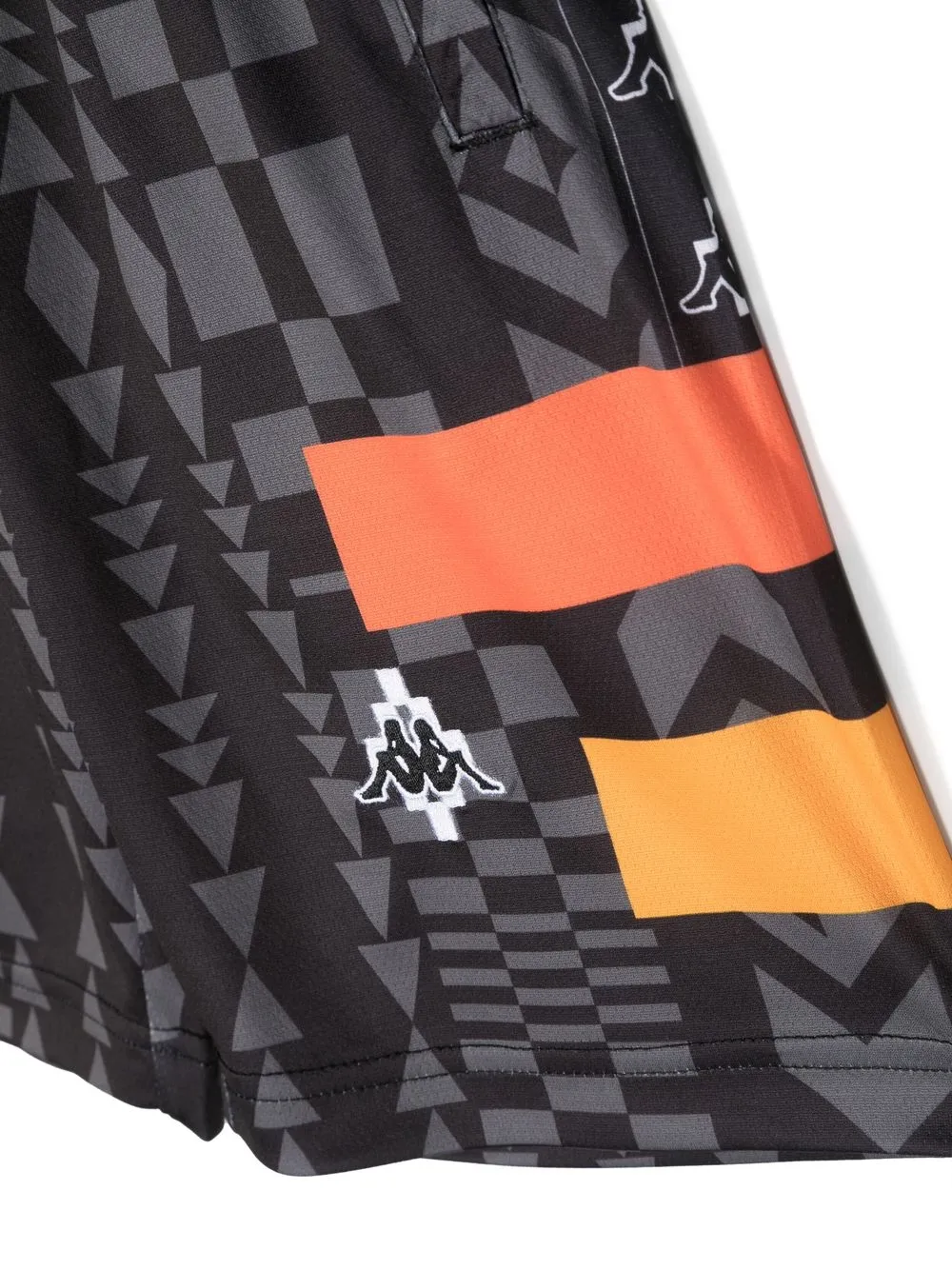 Спортивные шорты с принтом из коллаборации с Kappa Marcelo Burlon County Of Milan Kids, черный — фото 3