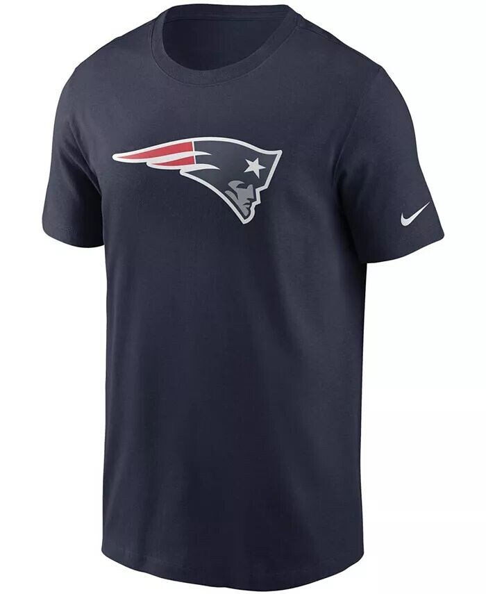 Мужская темно-синяя футболка с основным логотипом New England Patriots Nike — фото 3