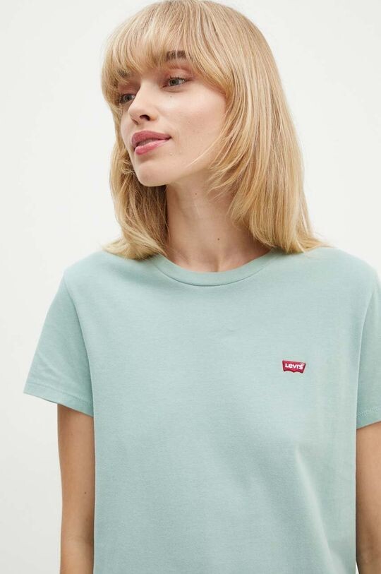 

Хлопковая футболка Levi's, зеленый