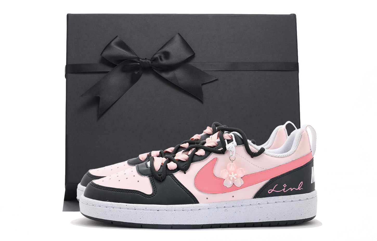 

Nike Низкие детские кроссовки для скейтбординга Court Borough, черные, для подростков