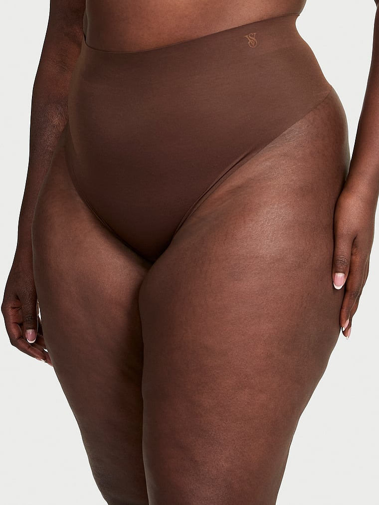 

Утягивающие трусики-стринги с высокой талией от Victoria Sheersmoothing Victoria'S Secret, цвет ganache