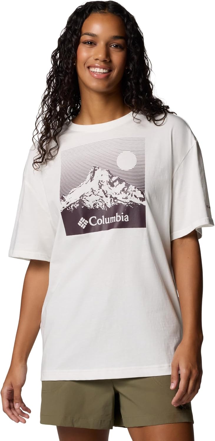 

Женская футболка Columbia Rolling Bend Graphic Oversize, Sea Salt/Linear View