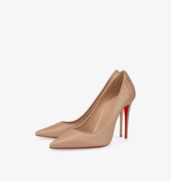 Спортивные туфли-лодочки Kate 100 из кожи наппа Christian Louboutin, красный — фото 4
