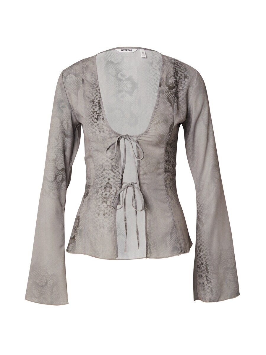 

Блузка WEEKDAY Blouse Scorpio, цвет taupe/graphite