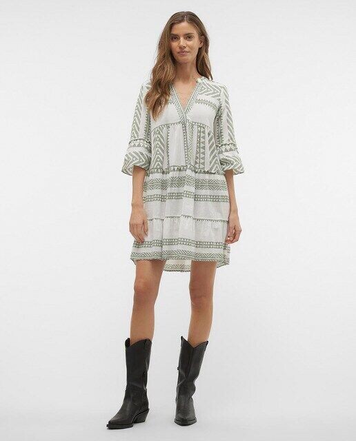 

Короткое платье из 100% органического хлопка Vero Moda, зеленый