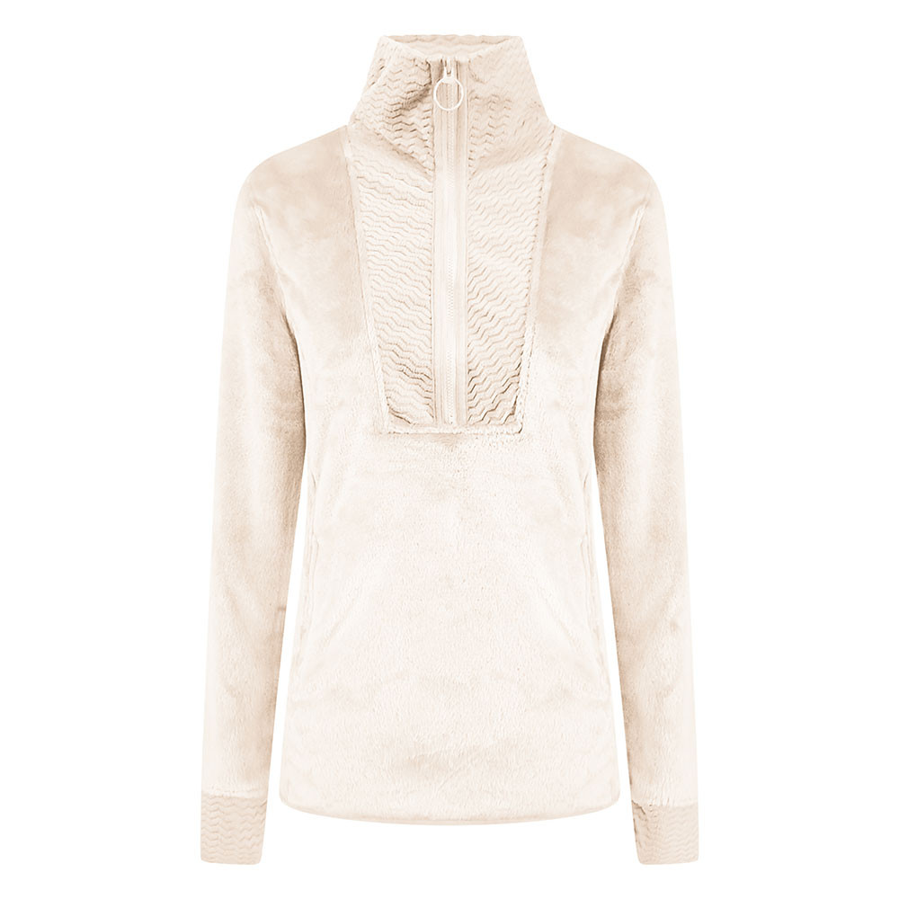 

Куртка-полупильник Wooly Bully Effortless с застежкой-молнией до середины груди (женская), Ivory