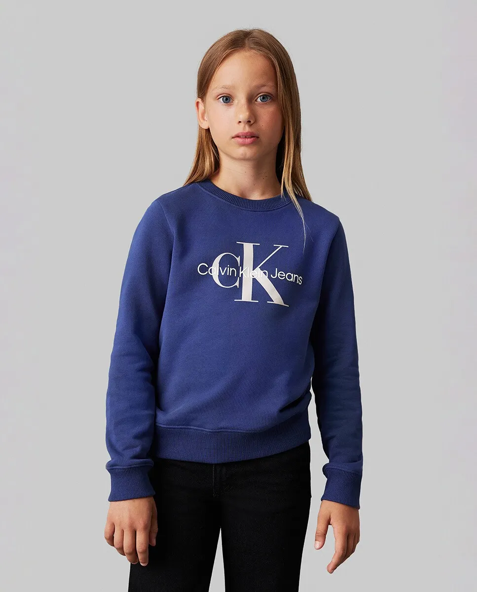 

Толстовка унисекс с монограммой Calvin Klein, синий