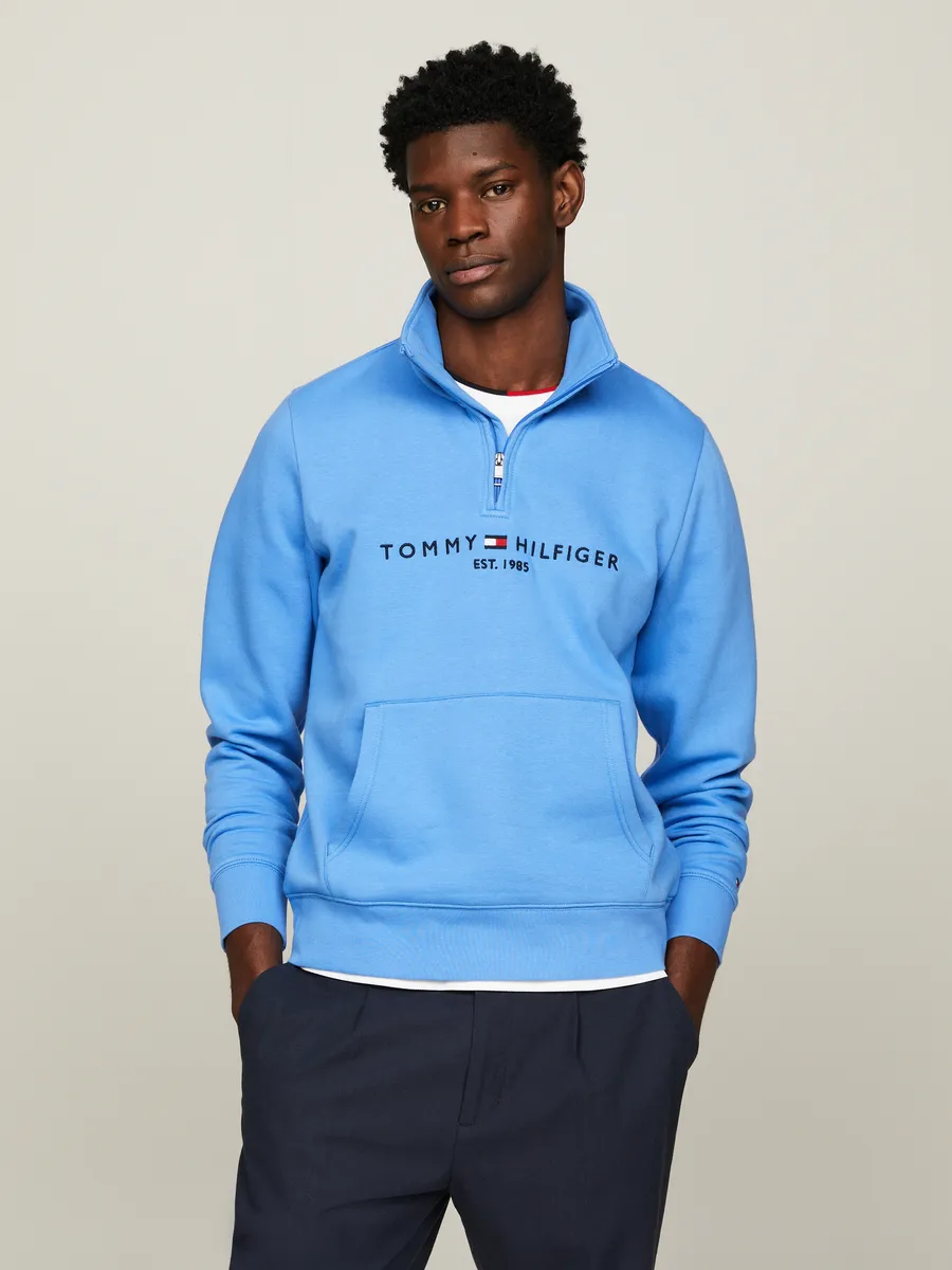 

Толстовка Tommy Hilfiger "TOMMY LOGO MOCKNECK", цвет Blue Spell