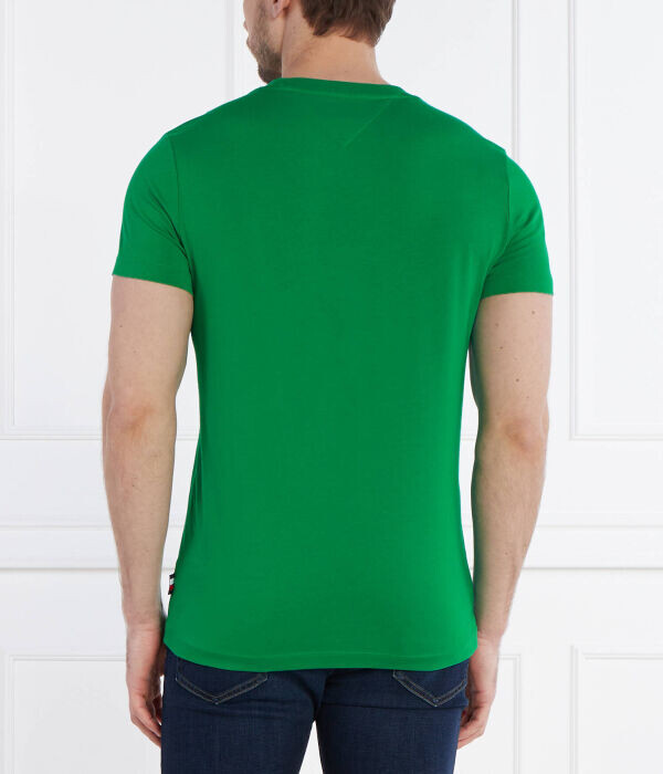 Футболка Tommy Hilfiger Slim Fit, зеленый — фото 4