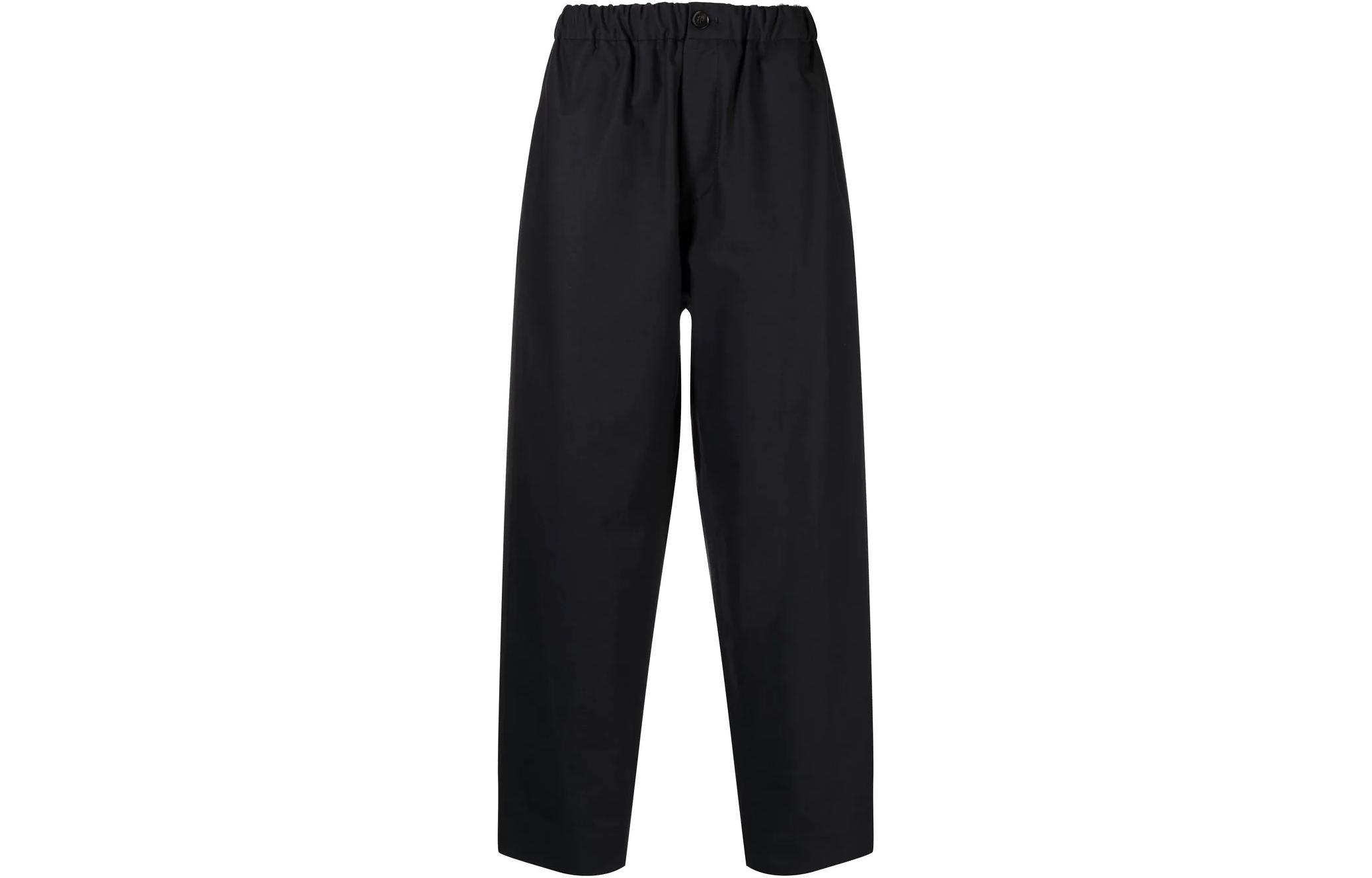 

Эластичные брюки прямого кроя JIL SANDER, черный