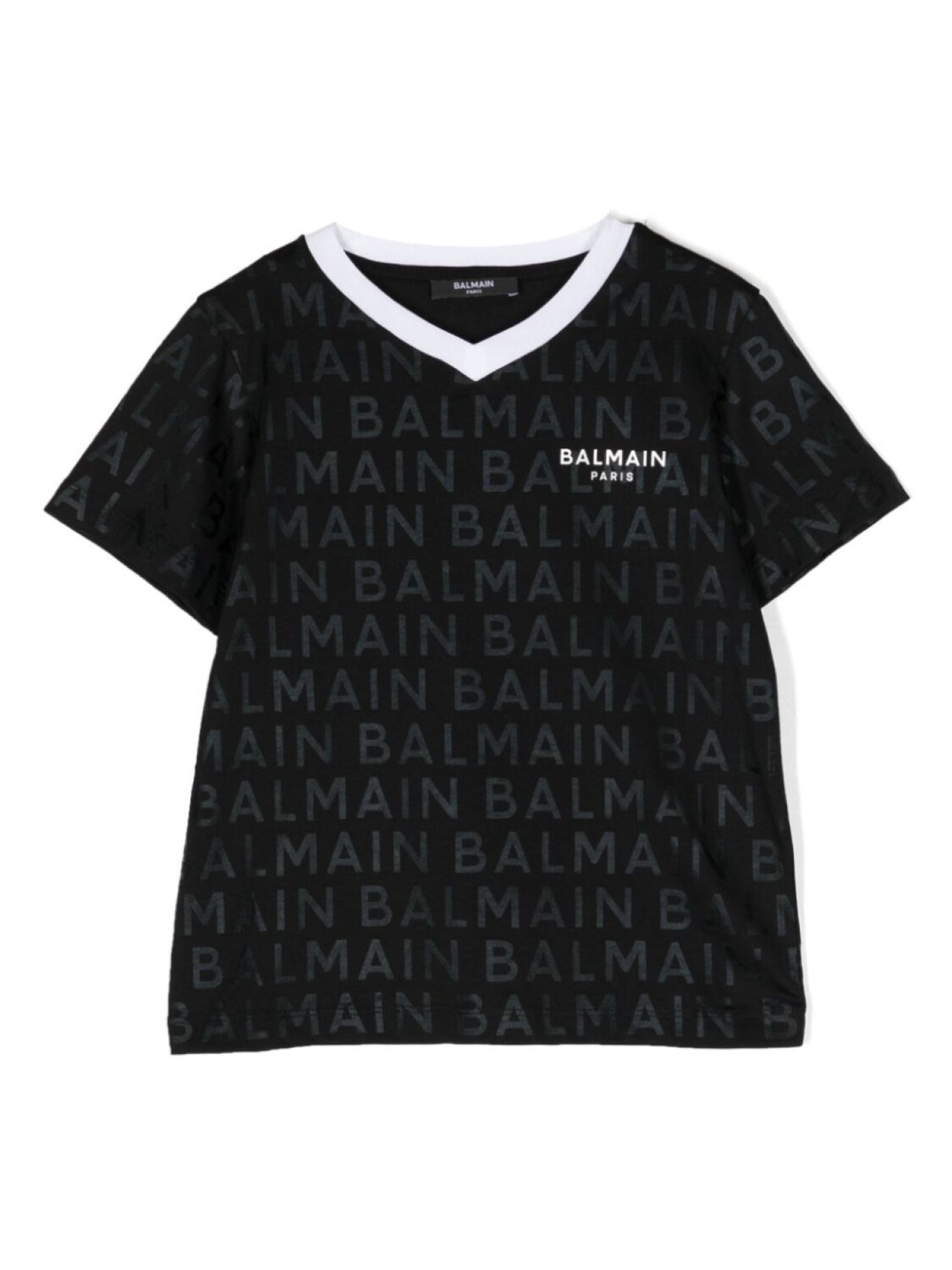 

Футболка с логотипом Balmain Kids, черный
