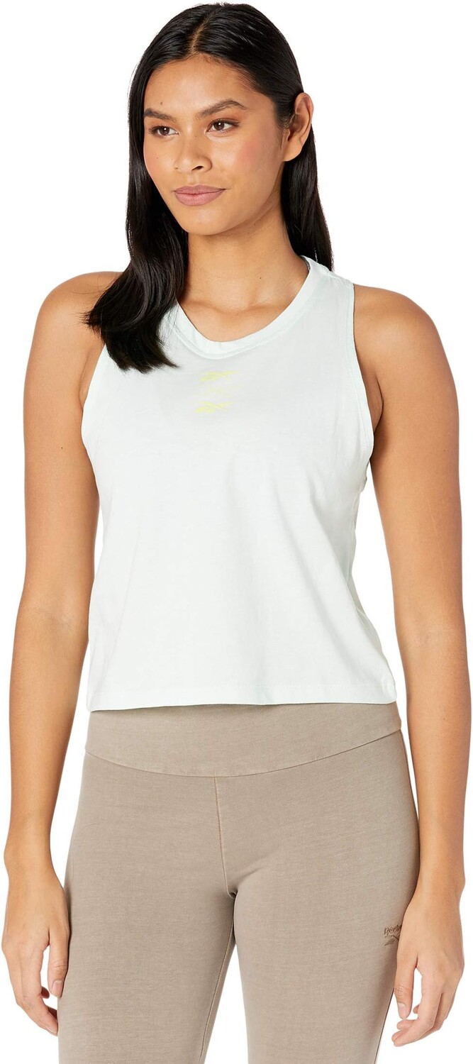 

Топ Reebok Training Essentials Graphic Tank Top, цвет Aqua Dust