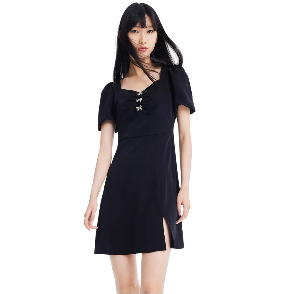 

Платье Lily Romantic short sleeve short, черный