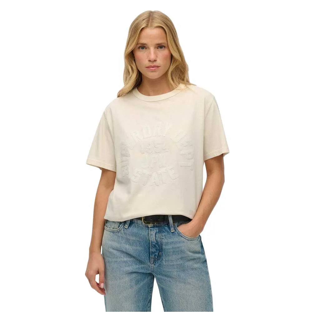 

Футболка с коротким рукавом Superdry Athletic Tonal Oversized, бежевый