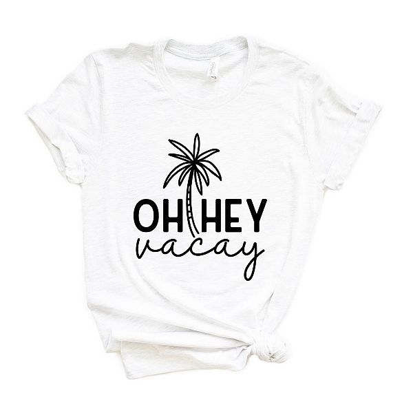 

Футболка с принтом "Hey vacay" и пальмой Simply Sage Market, White, Белый, Футболка с принтом "Hey vacay" и пальмой Simply Sage Market, White