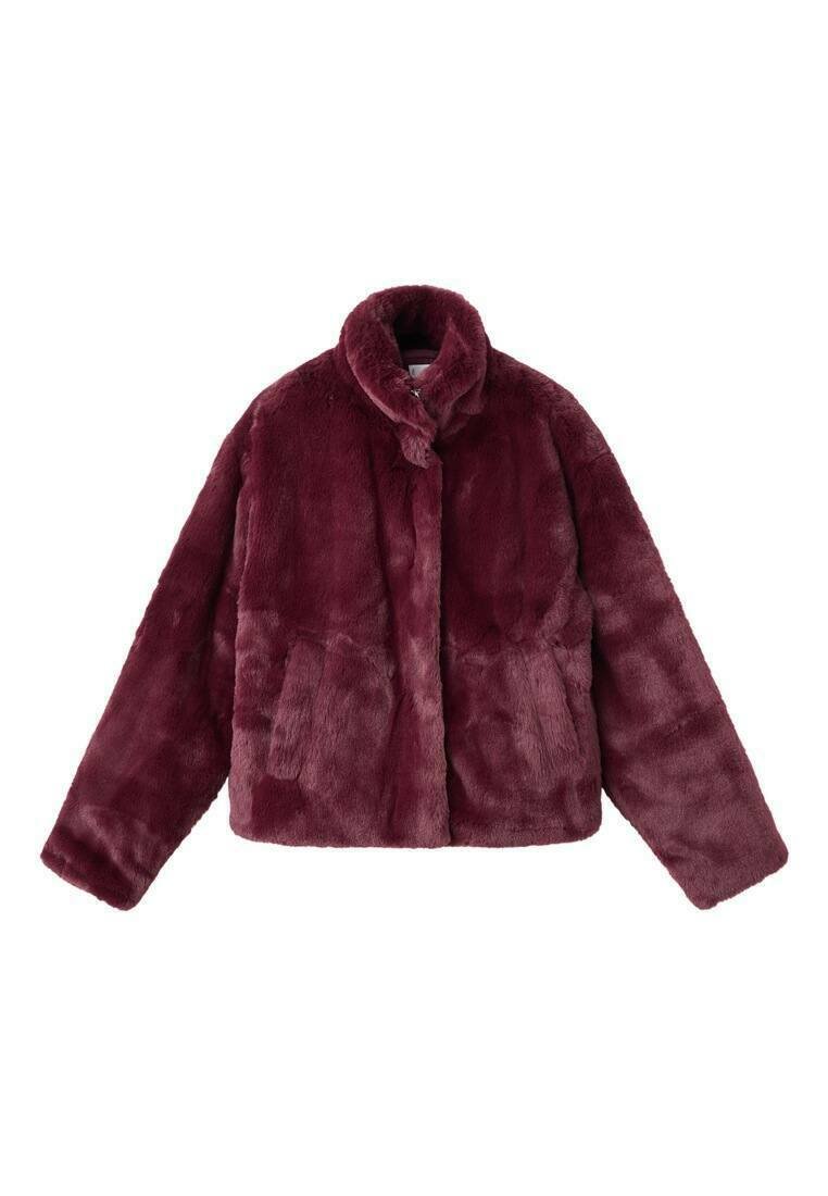 Зимняя куртка Mango Kids TEEN, Donkerrood/Bordeaux — фото 4