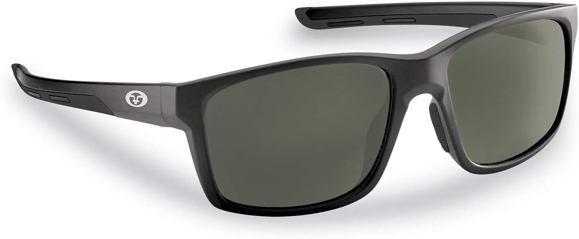 

Поляризованные солнцезащитные очки Flying Fisherman Freeline с УФ-блокировкой AcuTint для рыбалки и занятий спортом на открытом воздухе, Matte Black Frames/Smoke Lenses