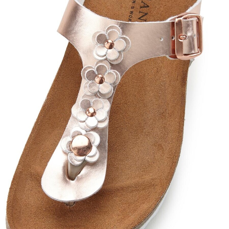 Сандалии с т-образным ремешком LASCANA T-Bar Sandals, цвет rose gold — фото 4