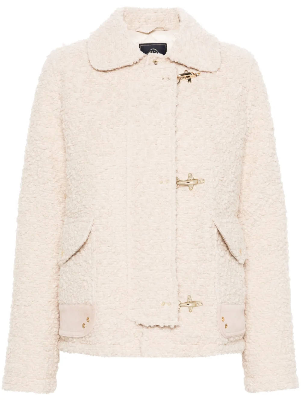 

Стеганый пуховик Fay, светло-бежевый