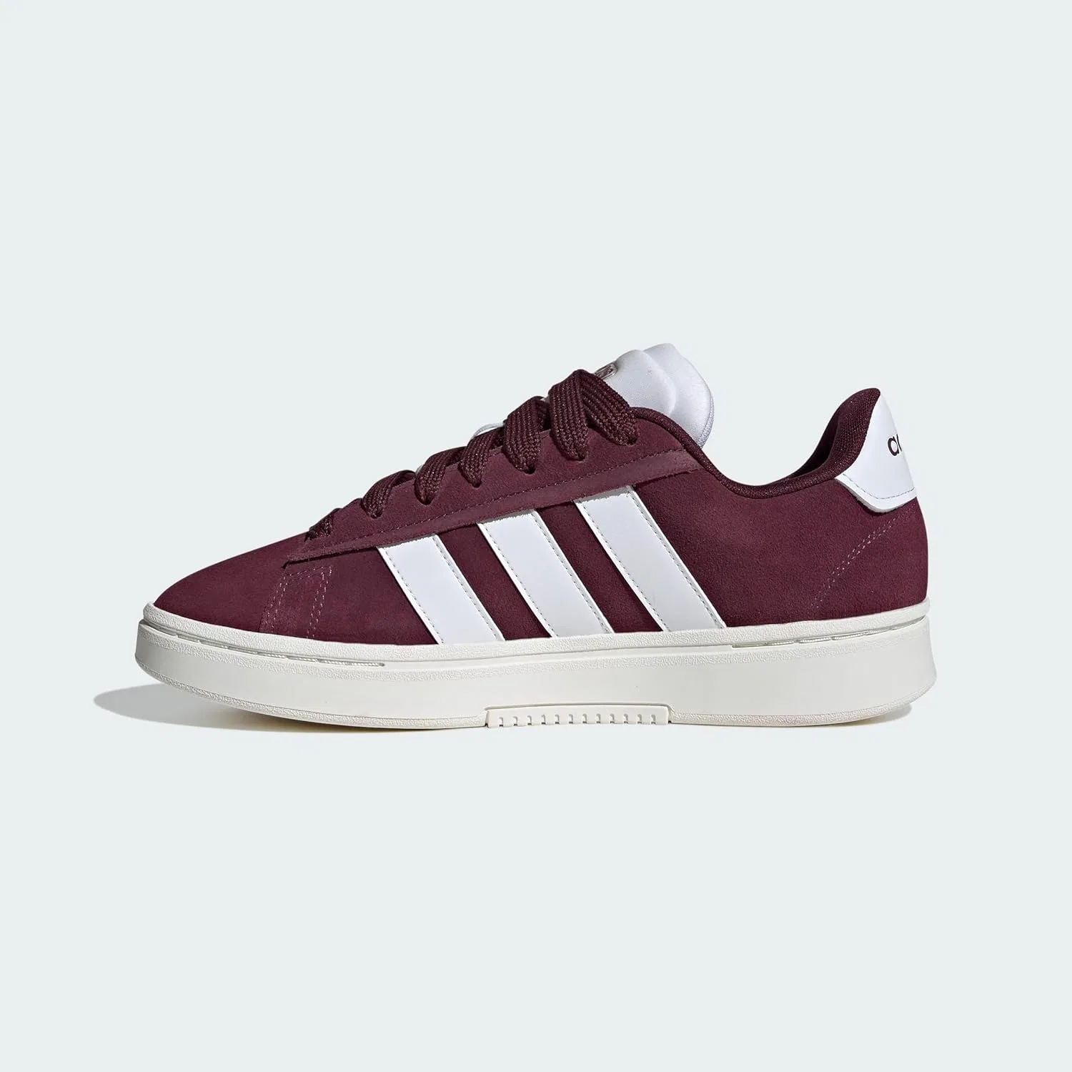 Кроссовки мужские Adidas Grand Court Alpha, Maroon/White/Maroon — фото 3