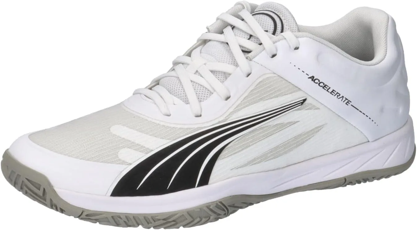 Кроссовки PUMA Unisex Accelerates Turbo для восстановления, белый/черный/серый