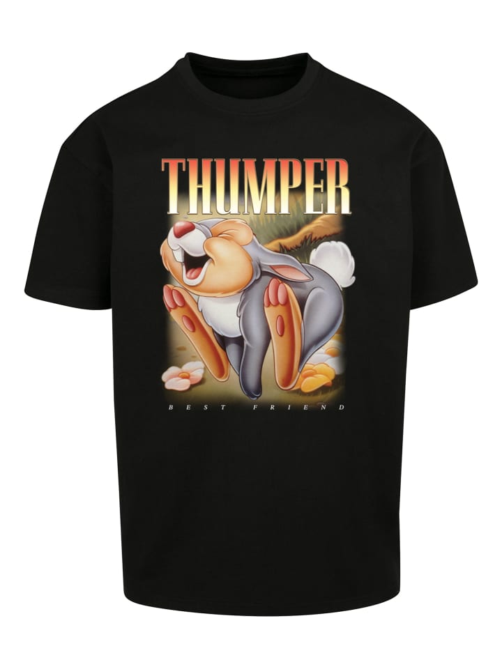 

Футболка F4NT4STIC Heavy Oversize T-Shirt Disney Bambi Thumper Klopfer Montage, черный