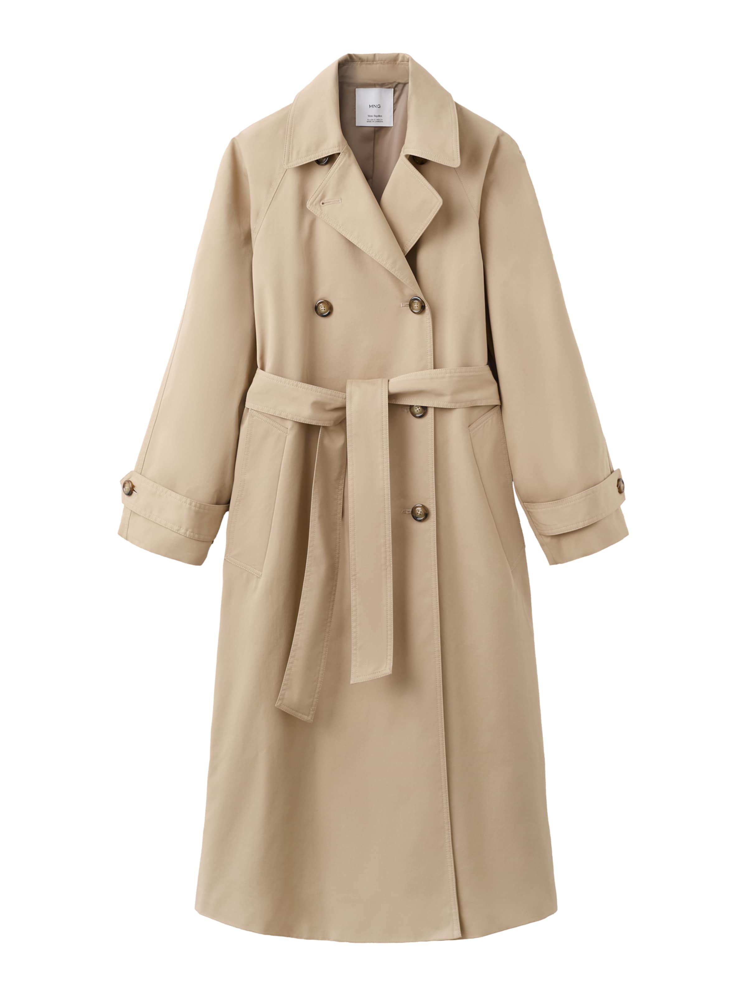 

MANGO Демисезонное пальто 'Angela' в бежевом цвете