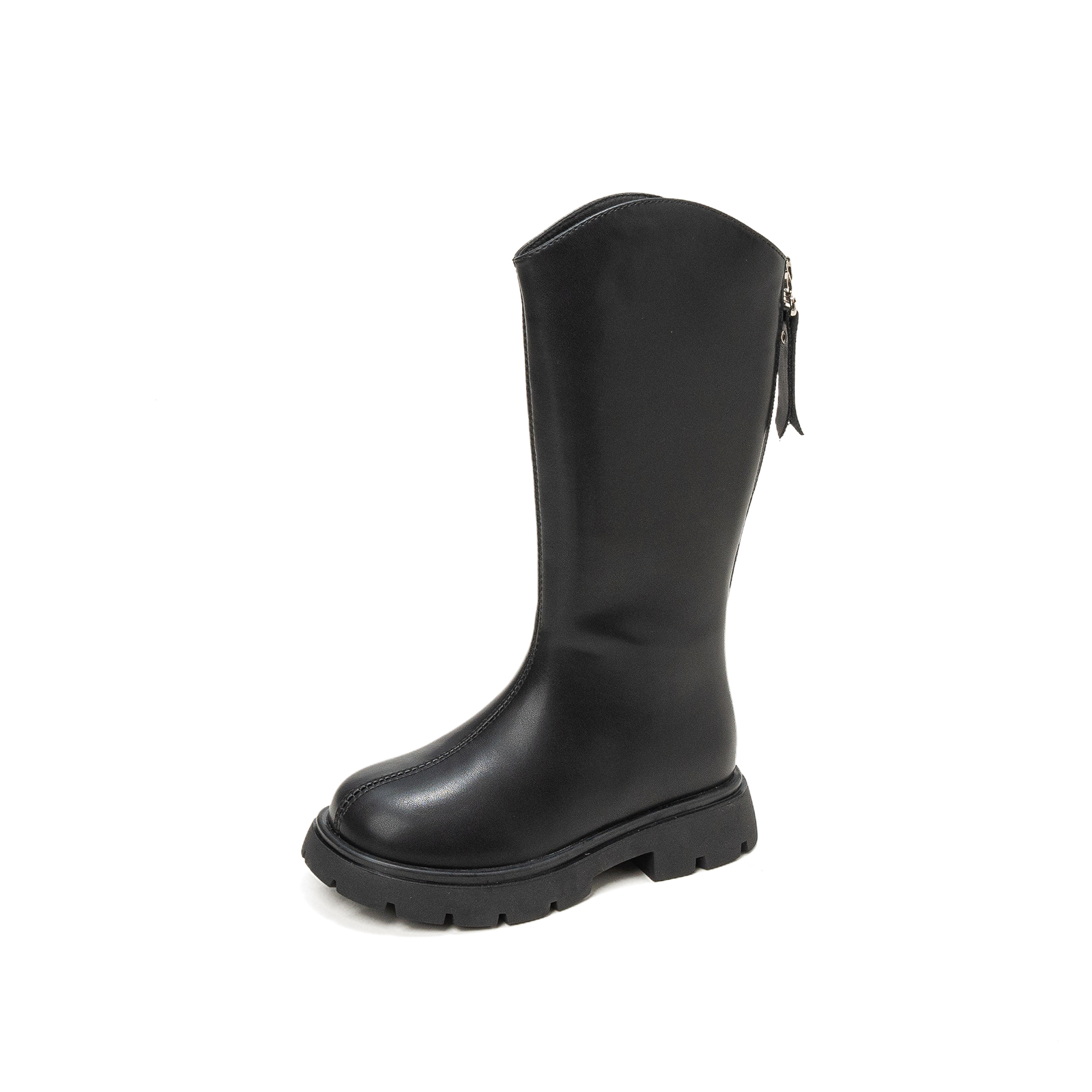 

Детские ботинки с противоскользящей подошвой и амортизацией Tongmengqiantian, черный thick cotton