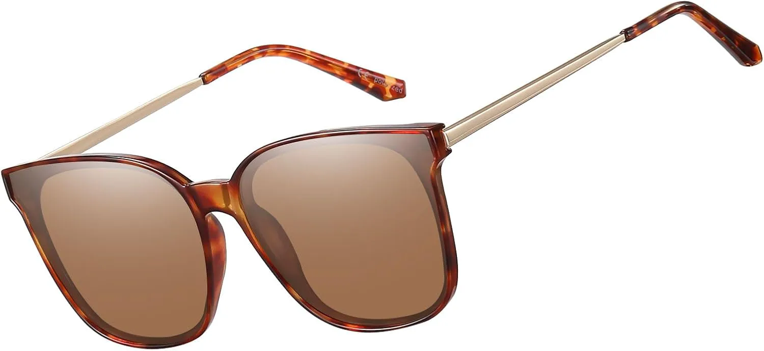 

Поляризованные солнцезащитные очки HAOLOTA для мужчин и женщин, дизайнерские очки для вождения, легкие, с защитой UV400, Y11 Yellow Tortoise Frame Coffee Lens