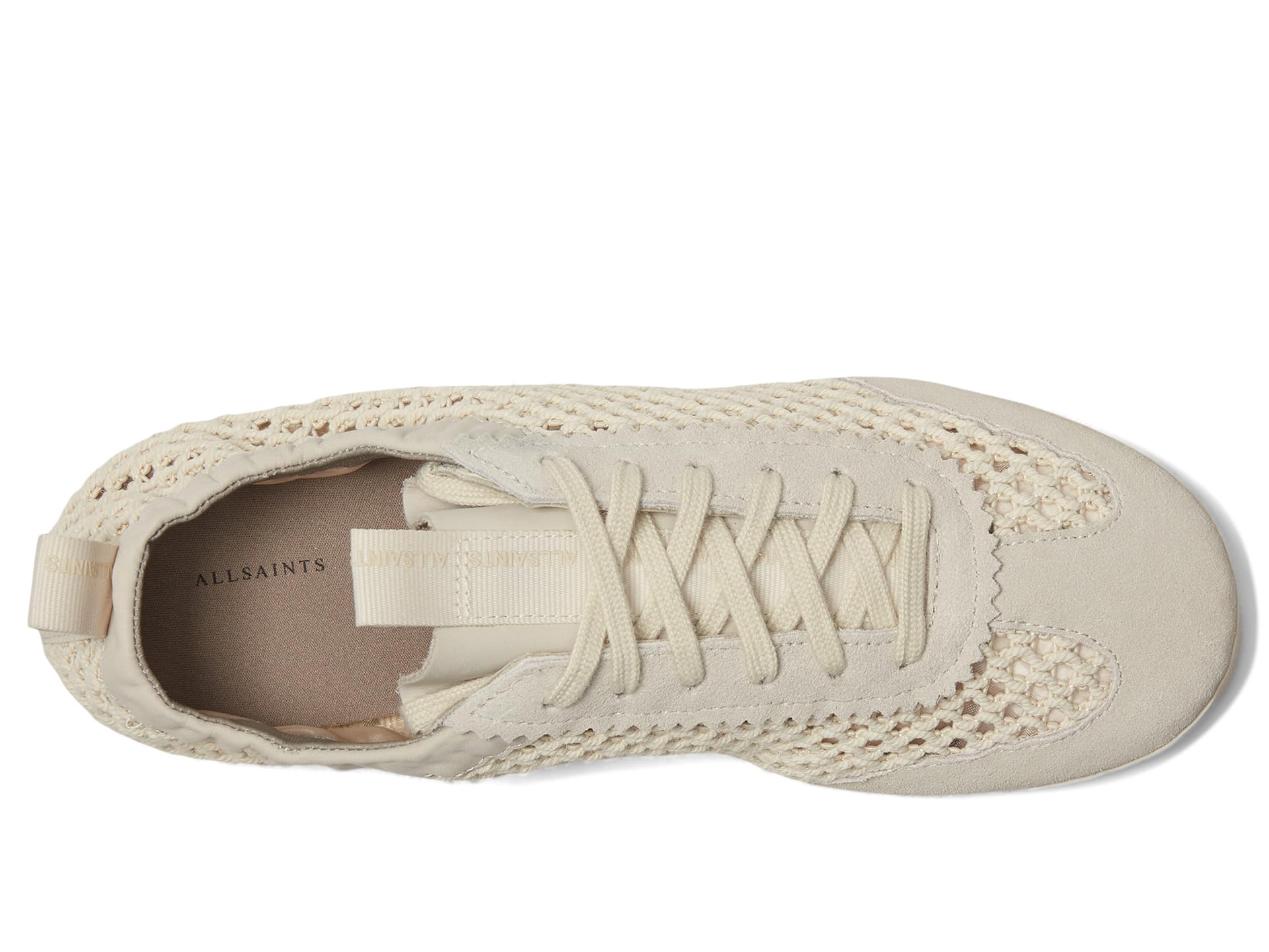 Кроссовки AllSaints Kenny Woven Runner, Chalk White — фото 2
