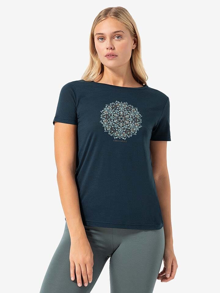 

Функциональная рубашка super.natural Funktionsshirt Ornament, темно-синий