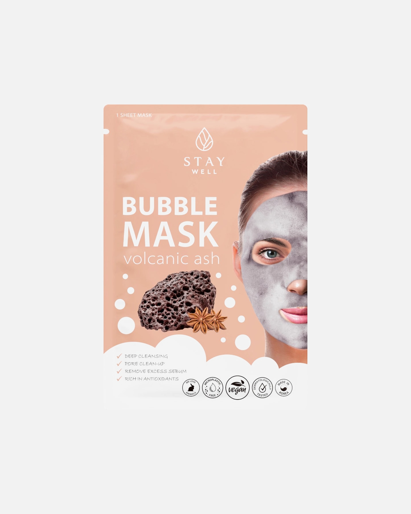 

Тканевая маска для лица Stay Well, 20 гр
