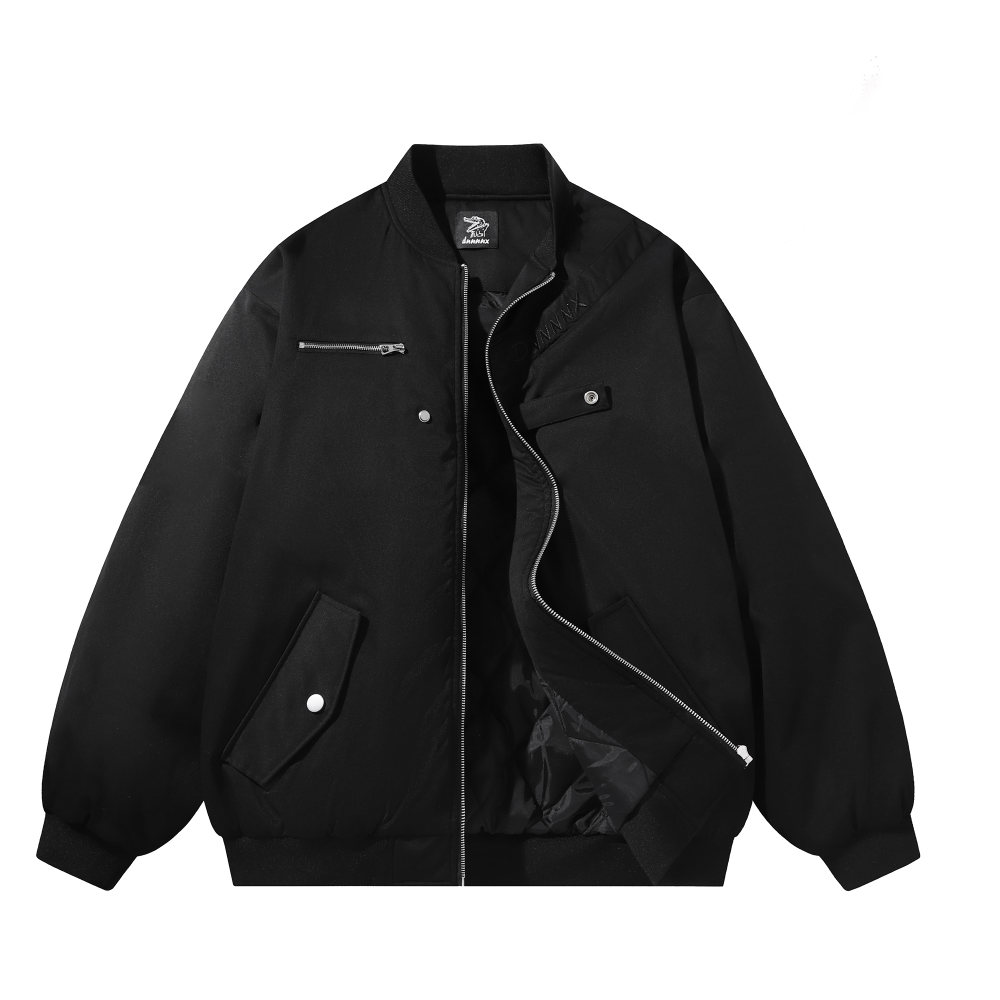 

Dnnnnx Пуховик Dnnnn унисекс, Black (Fleece-Lined and Thickened)