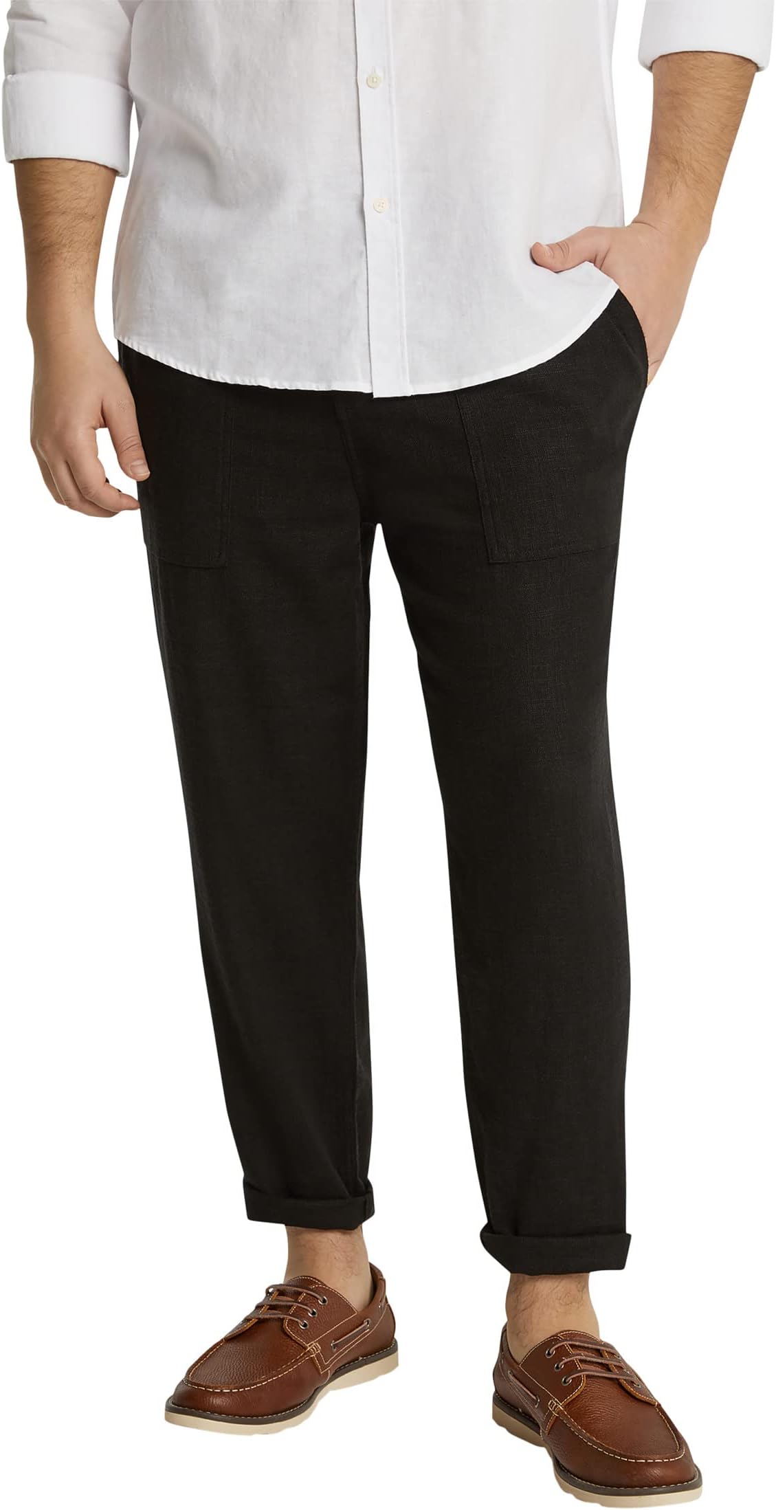 

Брюки Johnny Bigg Big & Tall Casey Linen Blend Pants, черный