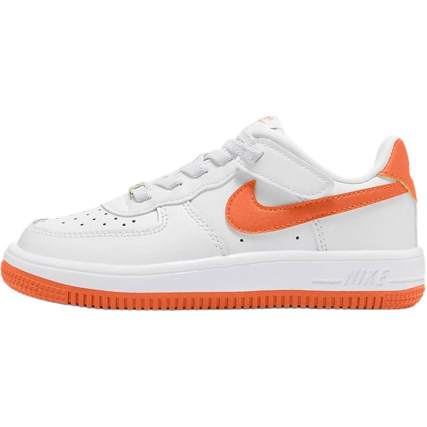 

Кроссовки для скейтбординга Nike Air Force 1 Abrasion Resistant Low Top детские бело-оранжевые