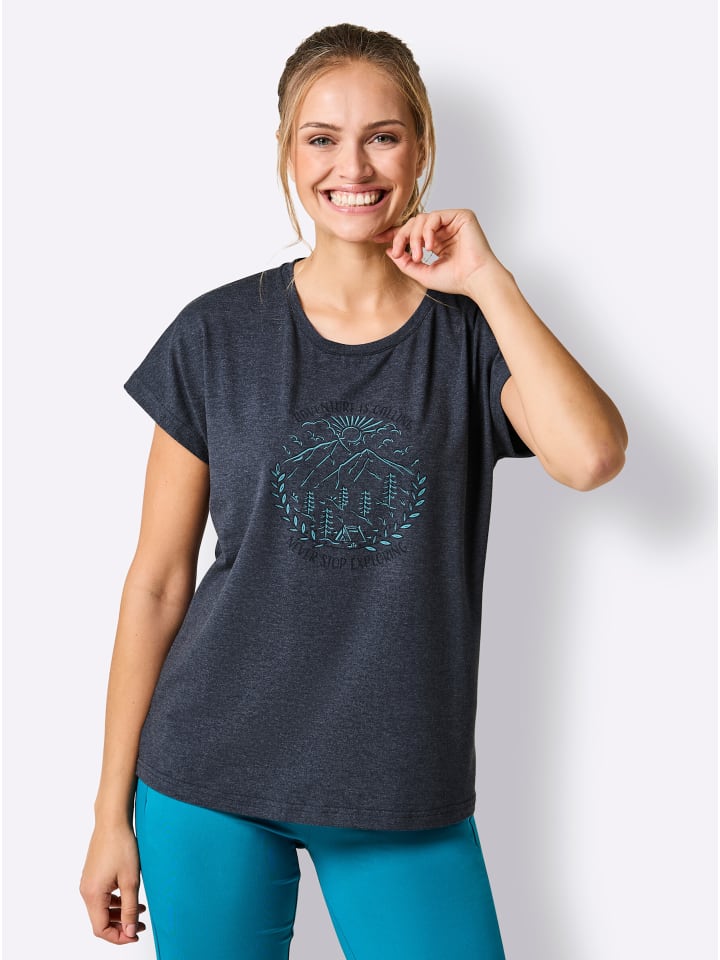 

Повседневная рубашка темно-синего меланжевого цвета WITT WEIDEN