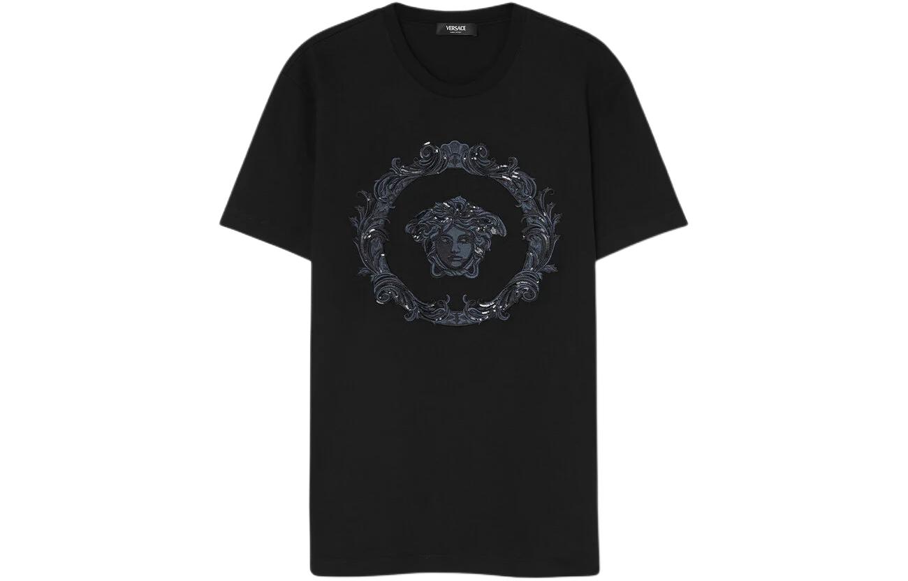 

Футболка Medusa Cartouche Cotton VERSACE, черный