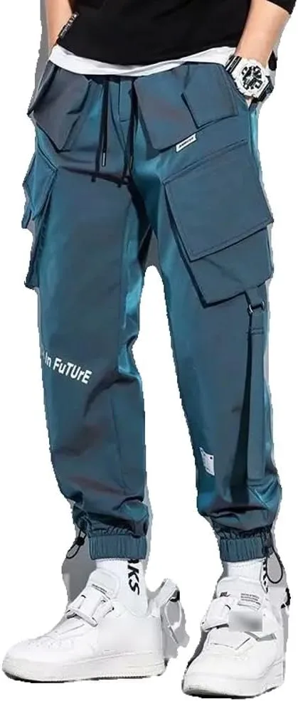 

Брюки Xingfenly Hip Hop Streetwear Joggers Cargo с эластичным поясом