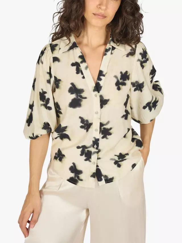 

Рубашка Traffic People Charlic Paper Moon, цвет cream/black