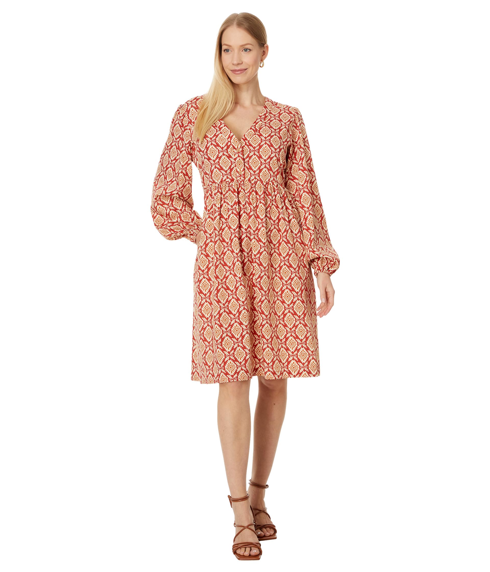 

Платье Pendleton Janna V-Neck Dress, Red Multi
