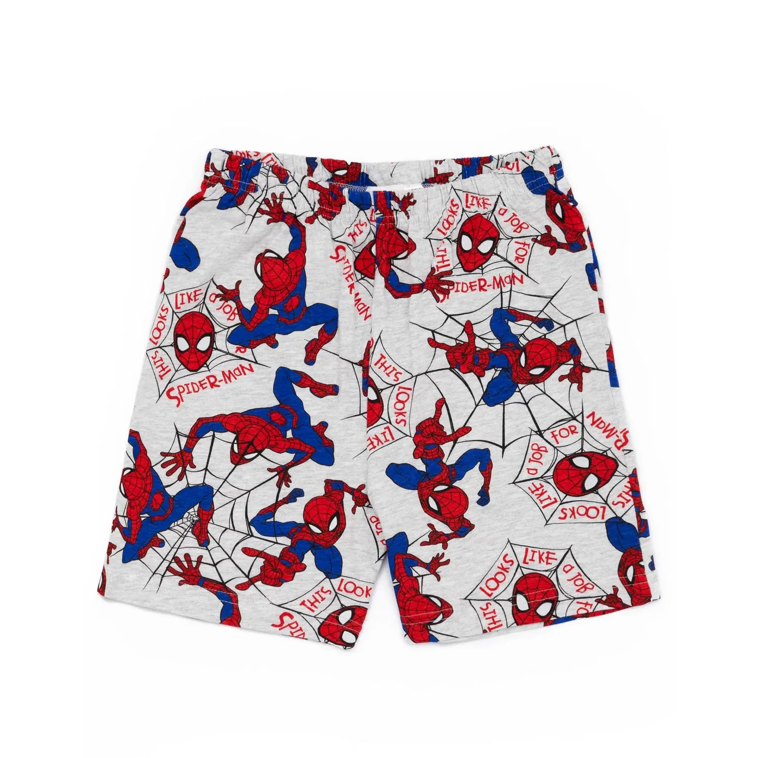 Пижама детская с коротким рукавом Marvel Spider-Man Disney, серый — фото 3