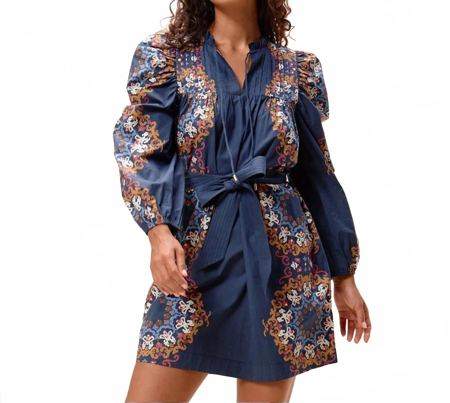 

Женское мини-платье Ivana в цвете «Венецианский синий» Cleobella, Venezia Blue