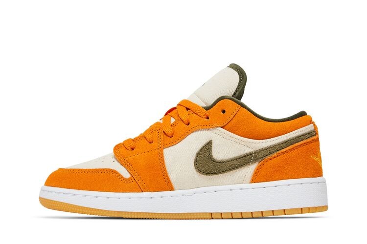 Кроссовки Air Jordan 1 Low SE GS Ceramic, оранжевый — фото 3