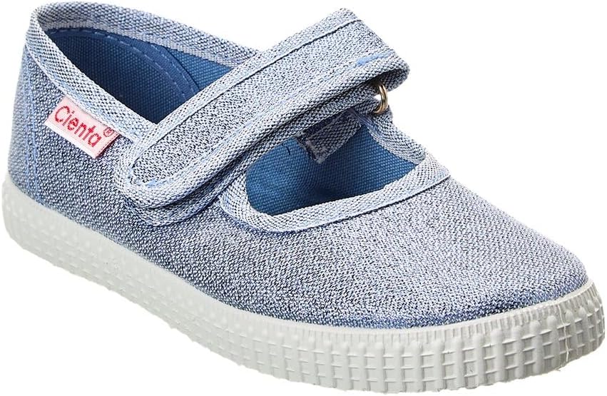 

Туфли для малышей с застежкой на липучке, тканевая подкладка, резиновая подошва Cienta, Denim