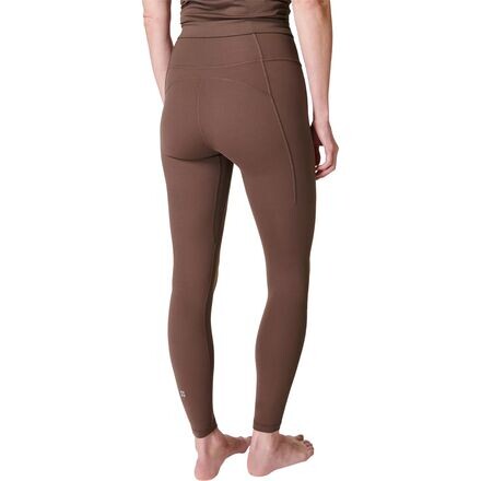 

Супермягкие леггинсы для йоги 7/8 женские Sweaty Betty, цвет Walnut Brown