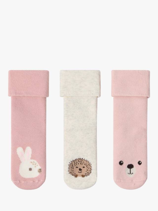 

Детские носки из хлопковой смеси с животными Lindex, Pack of 3, Light Dusty Pink